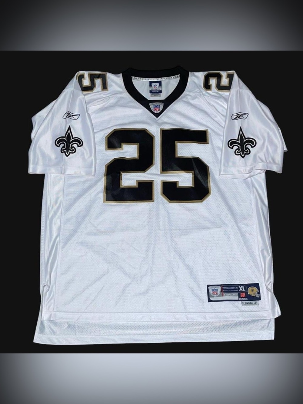 100% Authentic Reggie Bush New Orleans Saints Stitched Reebok Jersey Size XL